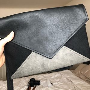 🔴SOLD🔴 Suede + Leather Clutch Bag